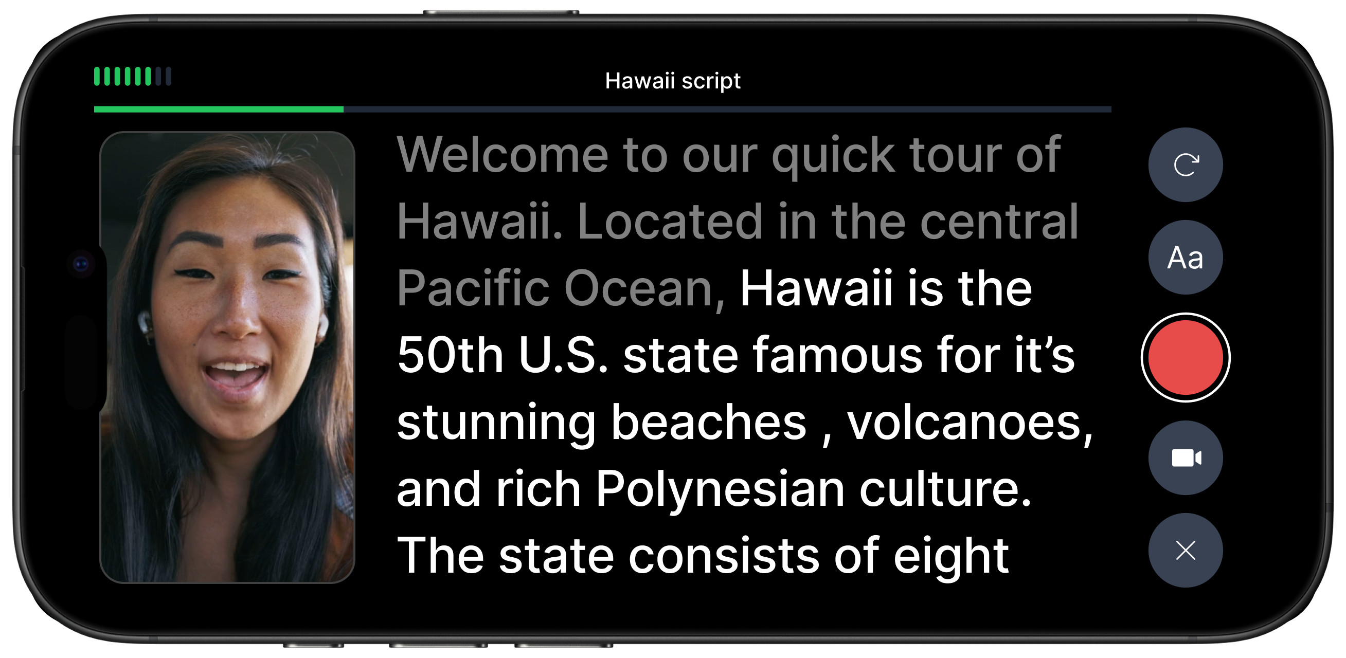 Supascript app voice tracking demo